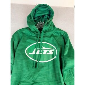 New York‎ Jets Mens Medium Hoodie NFL Football Authentic Green NEW